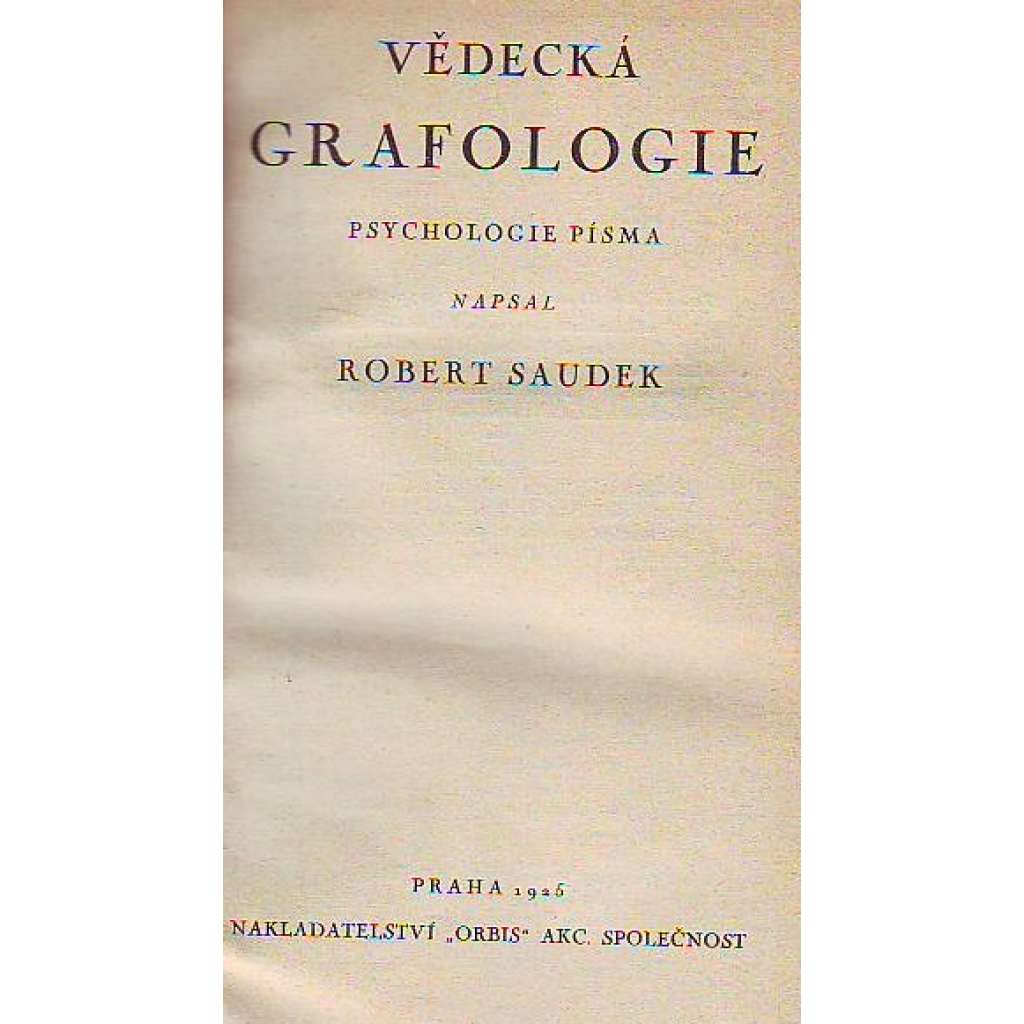 VĚDECKÁ GRAFOLOGIE